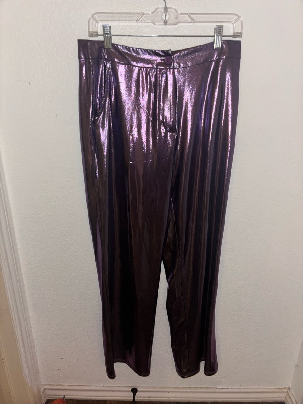 Sincerely Jules Shiny Deep Purple Pants